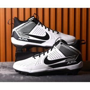 New! Size: 15 Men | Nike Alpha Menace Strong Football Cleats White/Black